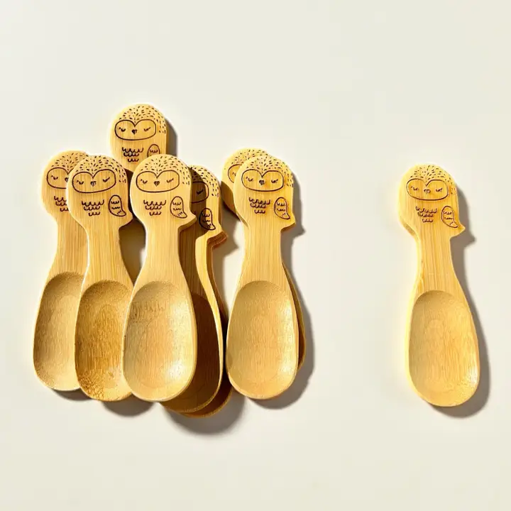 Toddler Bamboo Spoon - Owl - Image 2