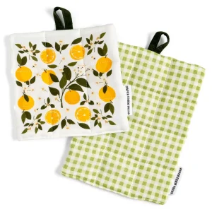 Pot Holder Set - Orange Orchard