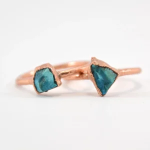 Raw Turquoise Copper Ring