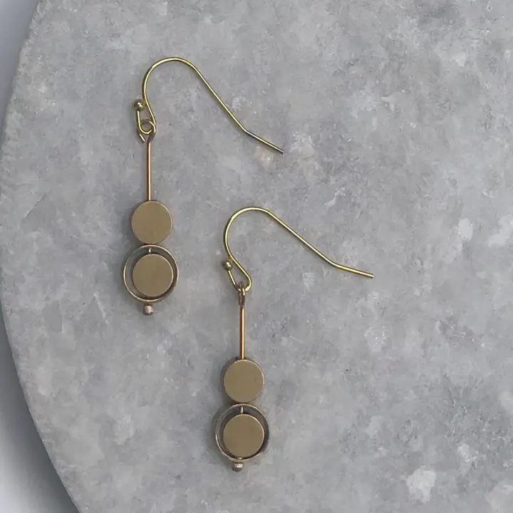 Small Kinetic Circle Earrings