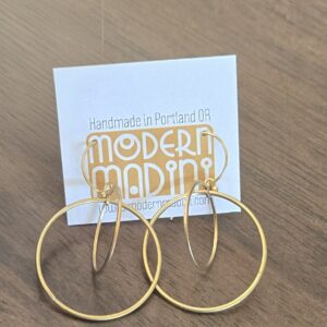 Short Kinetic Hoop Within Hoops Earrings