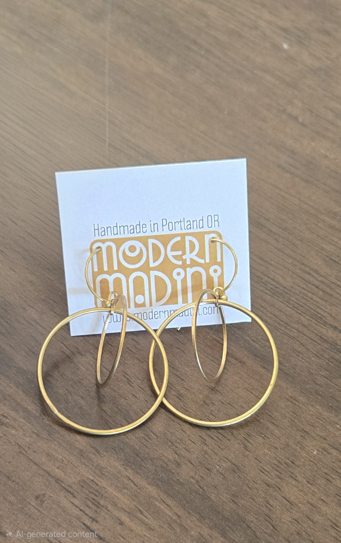 Short Kinetic Hoop Within Hoops Earrings